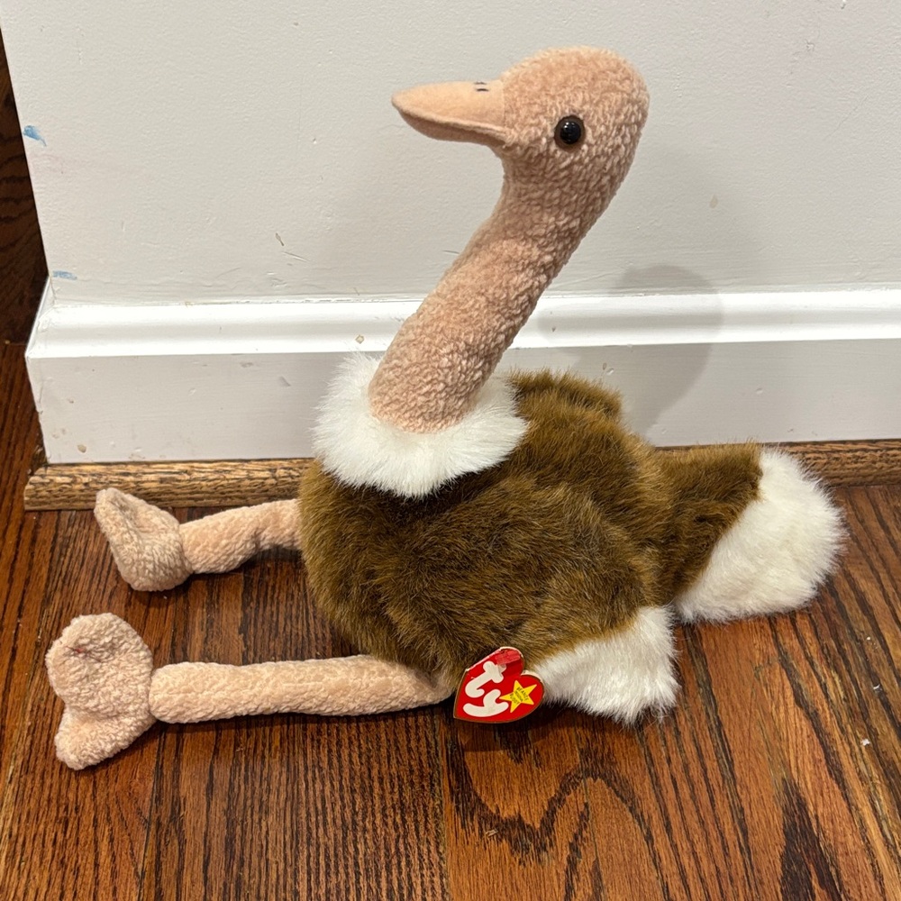 ty Beanie Baby Buddy Stretch the Ostrich